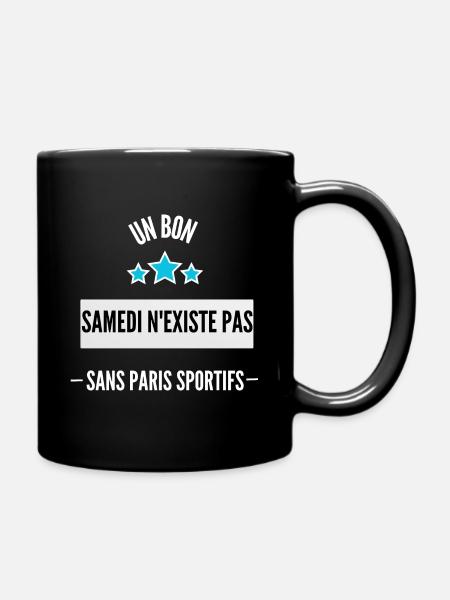 Un samedi sans paris sportifs n'existe pas - Mug uni - noir