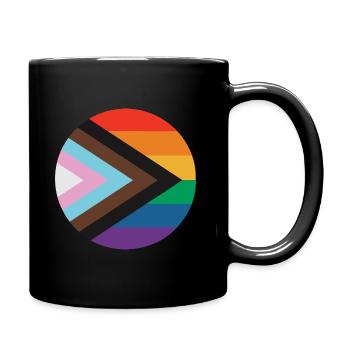 New Pride Flag - Tasse einfarbig - Schwarz - Rechts
