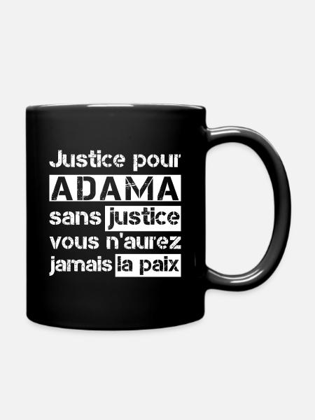 Justice pour ADAMA, Justice pour Adama Traore - Mug uni - noir