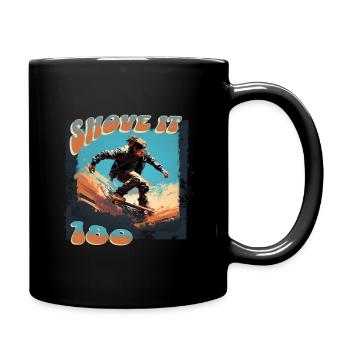 Shove it 180 - Tasse einfarbig - Schwarz - Rechts