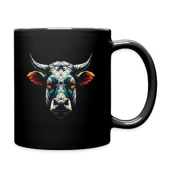 Vache - Mug uni - noir - Droite