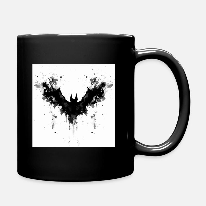 Rorschach-Fledermaus - Tasse einfarbig - Schwarz
