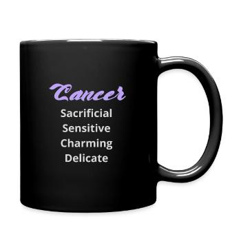 Logo signe astrologique "Cancer" - Mug uni - noir - Droite