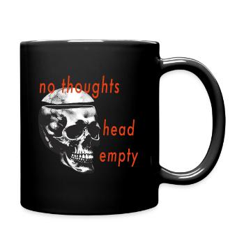 pas de pensées - Mug uni - noir - Droite