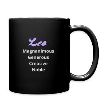 Logo signe astrologique "Lion" - Mug uni - noir - Droite
