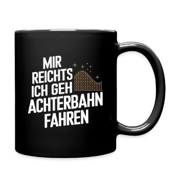 Roller Coaster Amusement Park Roller Coaster - Full Colour Mug - black - Right