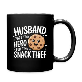 Ehemann Ehegatte Familie Hochzeit - Tasse einfarbig - Schwarz - Rechts