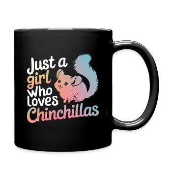 Chinchilla Chinchillas Mouse - Full Colour Mug - black - Right