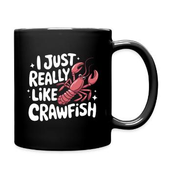 Homards, crabes, crevettes, fruits de mer - Mug uni - noir - Droite
