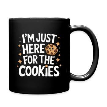 Cookies Cookie Keks Kekse Schokolade - Tasse einfarbig - Schwarz - Rechts