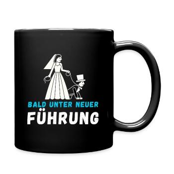 Bald Unter Neuer Führung Braut und Bräutigam - Tasse einfarbig - Schwarz - Rechts