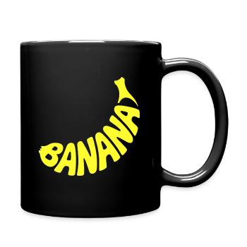 Banana - Cool Fruit Logo - Full Colour Mug - black - Right
