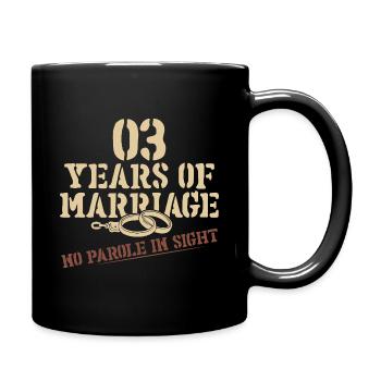 3 years old and still not bored - Full Colour Mug - black - Right