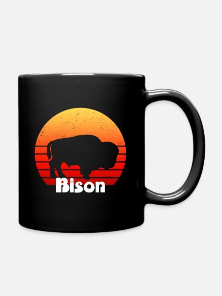 Bison Bison Buffalo Tshirt - Mug uni - noir