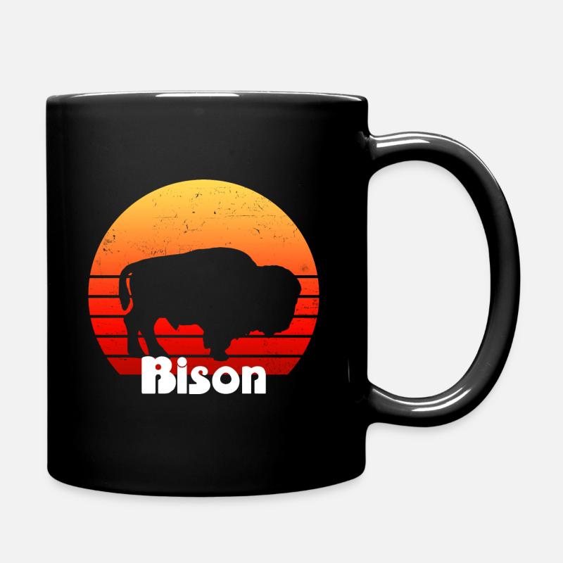 Bison Bison Buffalo Tshirt - Tasse einfarbig - Schwarz