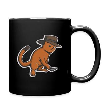 Des fouilles archéologiques sur des chats découvrent des recherches sur le terrain - Mug uni - noir - Droite