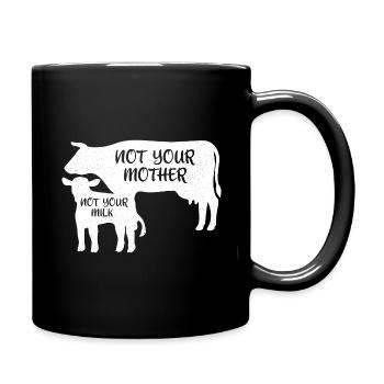 Lait de vache végétalien - Mug uni - noir - Droite