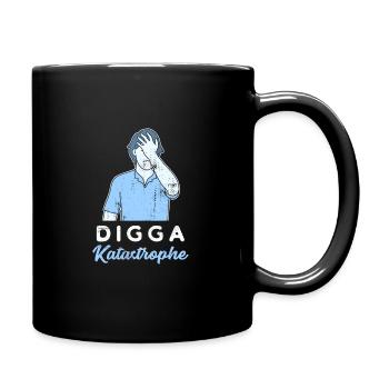 Digga Katastrophe Norden Norddeutsch Hamburg Moin - Tasse einfarbig - Schwarz - Rechts