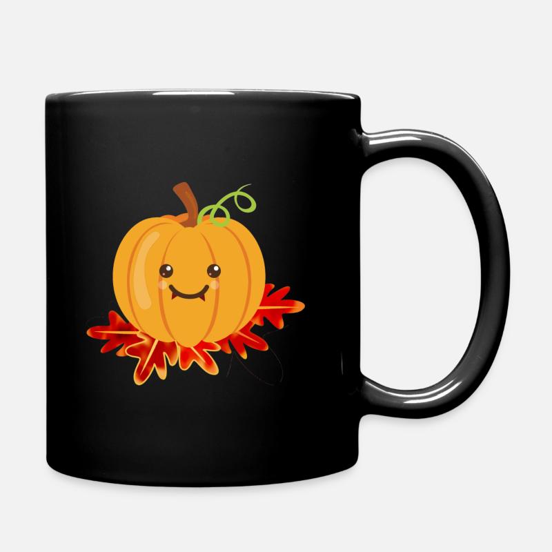 Kürbis | Halloween - Tasse einfarbig - Schwarz