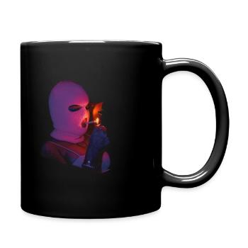 Gangsterbraut - Tasse einfarbig - Schwarz - Rechts