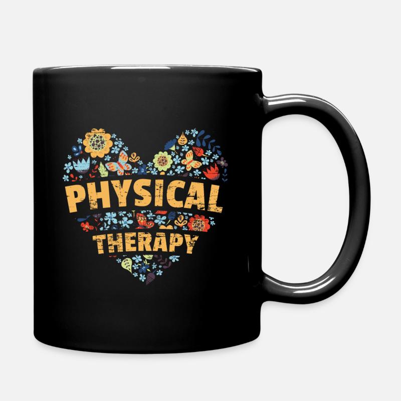 Physiotherapie - Tasse einfarbig - Schwarz