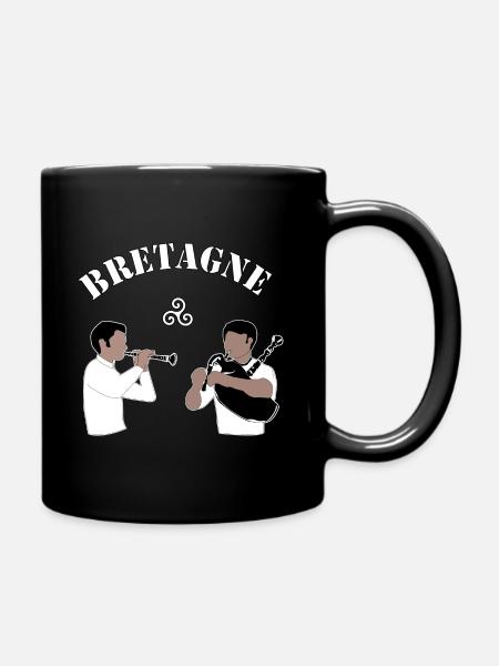 bretagne bagad - Mug uni - noir