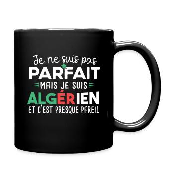 Algérien homme fier. Algérie. Cadeau t-shirt pays - Mug uni - noir - Droite