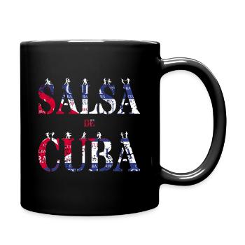 Salsa de Cuba | Kuba Cuban Dance - Tasse einfarbig - Schwarz - Rechts