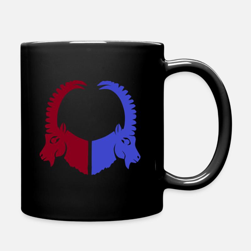 Steinbock Tier Sternzeichen - Tasse einfarbig - Schwarz