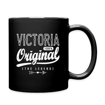 Victoria shirt personalized name victoria - Full Colour Mug - black - Right