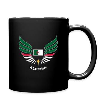 ALGERIA - Flagge Algerien Land Sport Wings - Tasse einfarbig - Schwarz - Rechts