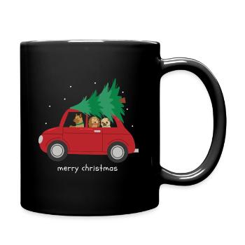 Merry Christmas - Full Colour Mug - black - Right