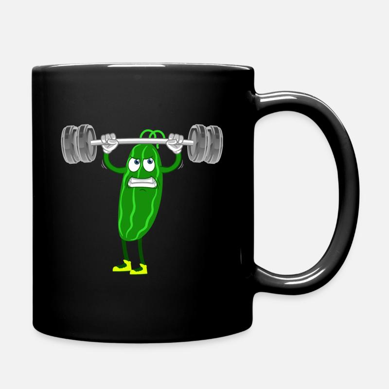 Courgettes végétaliennes de musculation végétalienne - Mug uni - noir