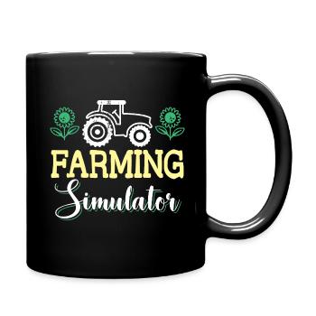 Gift idea for farmers - Full Colour Mug - black - Right