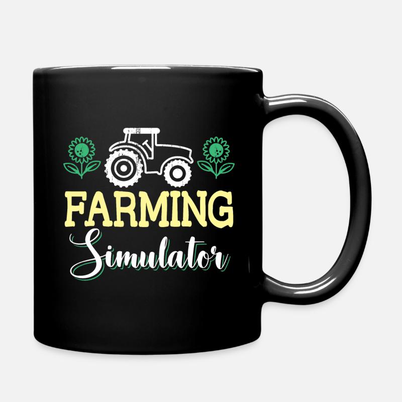 Geschenkidee für Bauern - Tasse einfarbig - Schwarz