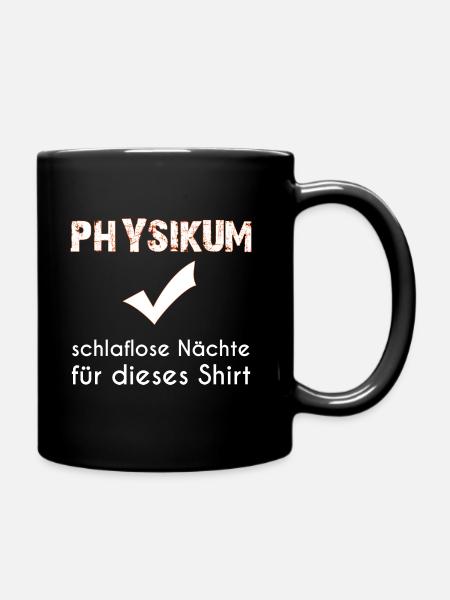 Physikum Medizinstudent - Tasse einfarbig - Schwarz