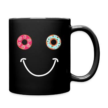 Donut Happy Face - Mug uni - noir - Droite