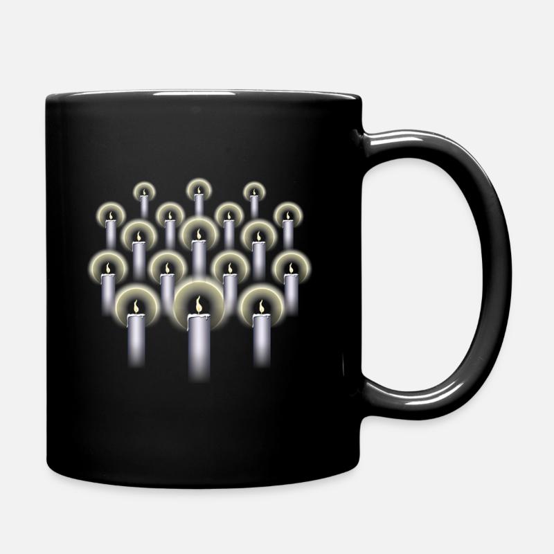 Kerzenlichtprozession - Tasse einfarbig - Schwarz