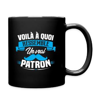Voilà à quoi ressemble un vrai patron - Mug uni - noir - Droite
