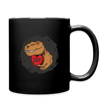 T Rex I Steal Hearts Stealing Hearts Design Love - Mug uni - noir - Droite
