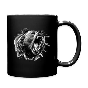 Bear Nature Environmental Protection Animals Night Climate - Full Colour Mug - black - Right