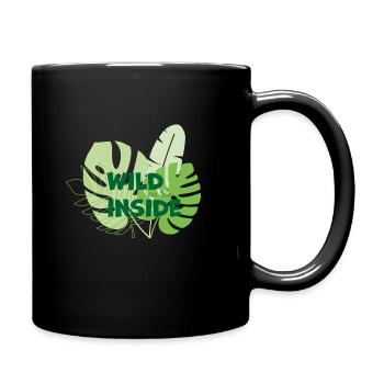 Wild on the inside - Full Colour Mug - black - Right