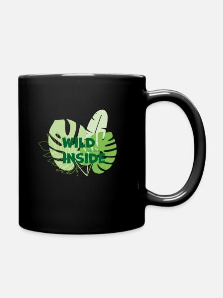 Wild on the inside - Tasse einfarbig - Schwarz