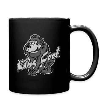 Gorilla King Cool - Tasse einfarbig - Schwarz - Rechts