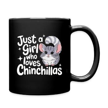Chinchilla Chinchillas Mouse - Full Colour Mug - black - Right