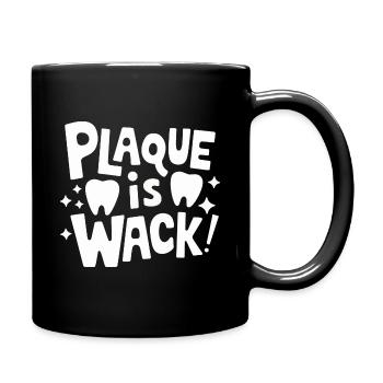 Zahnarzt Zahnarzthelferin Zähne - Tasse einfarbig - Schwarz - Rechts