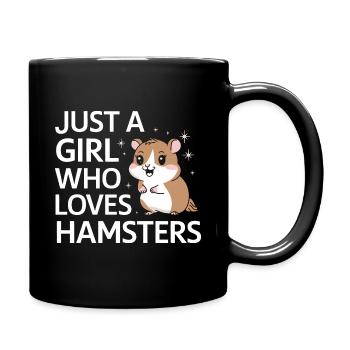 Hamster - Tasse einfarbig - Schwarz - Rechts