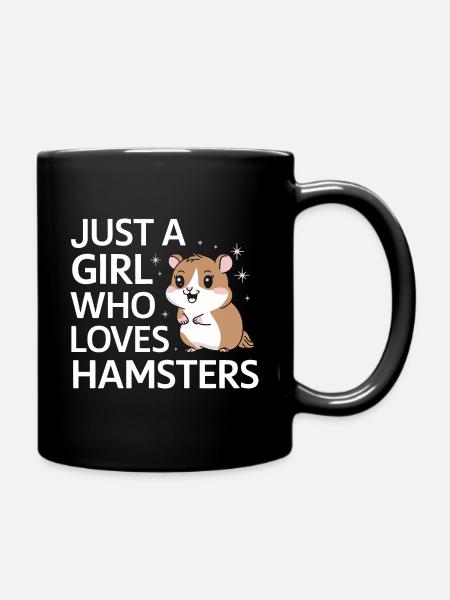 Hamster - Tasse einfarbig - Schwarz