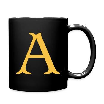 A - Tasse einfarbig - Schwarz - Rechts