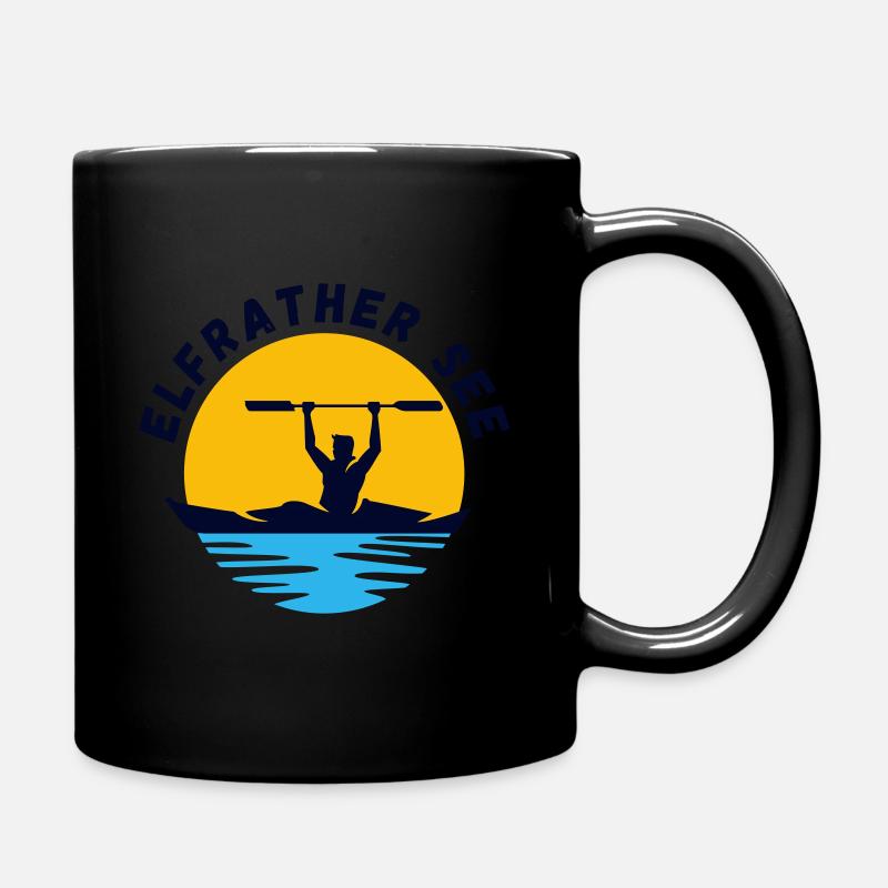 Elfrather See - Tasse einfarbig - Schwarz